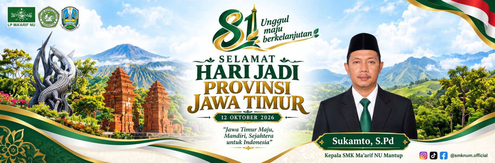 Selamat memperingati hari jadi ke-81 Jawa Timur!